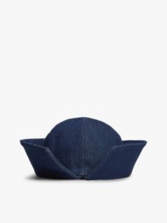 Logo Embroidery Nautical Denim Hat — Blue 2