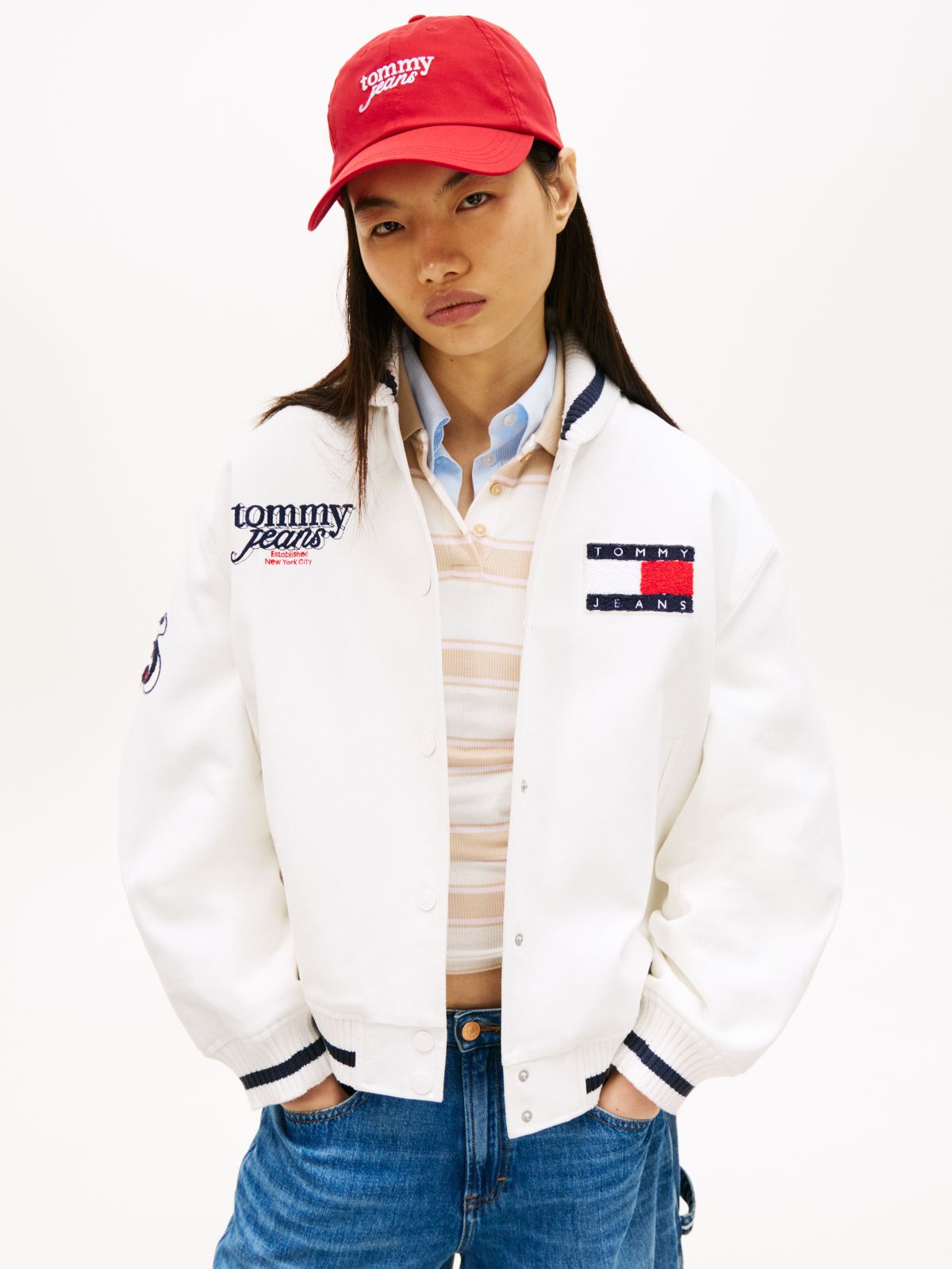 Logo Embroidery Baseball Cap — Red