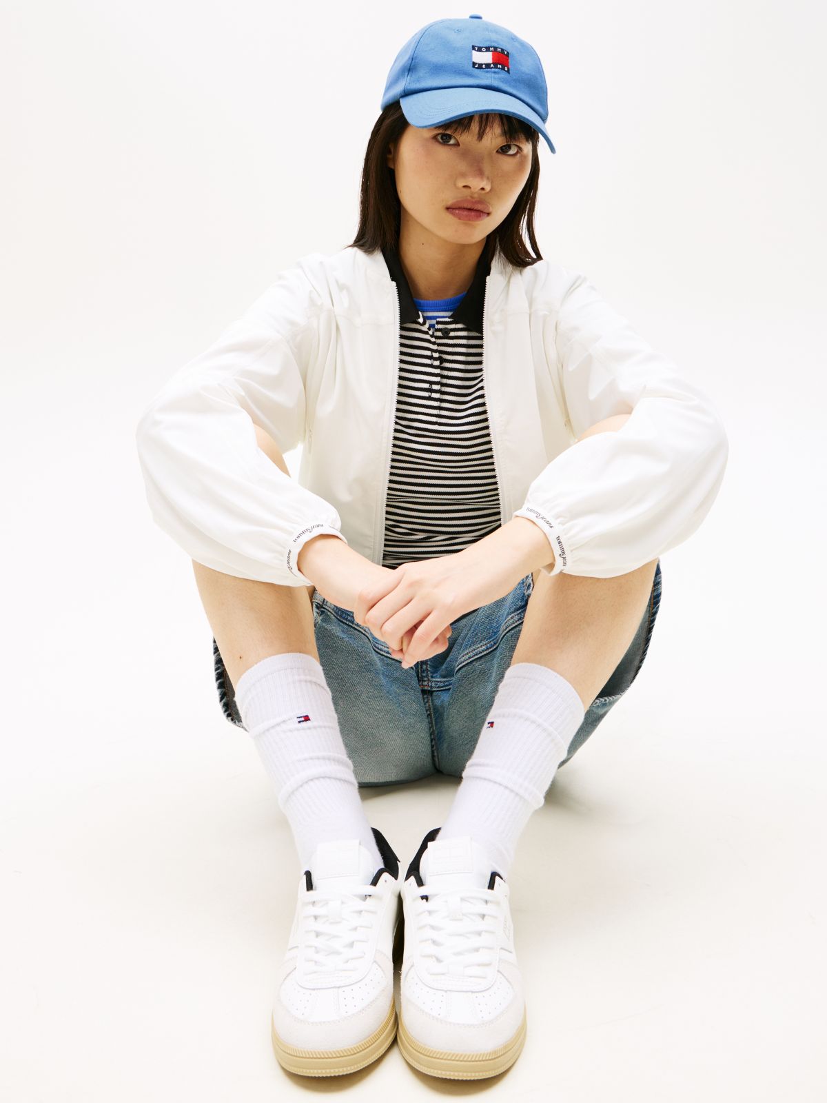 Wavy Flag Canvas Baseball Cap — Blue