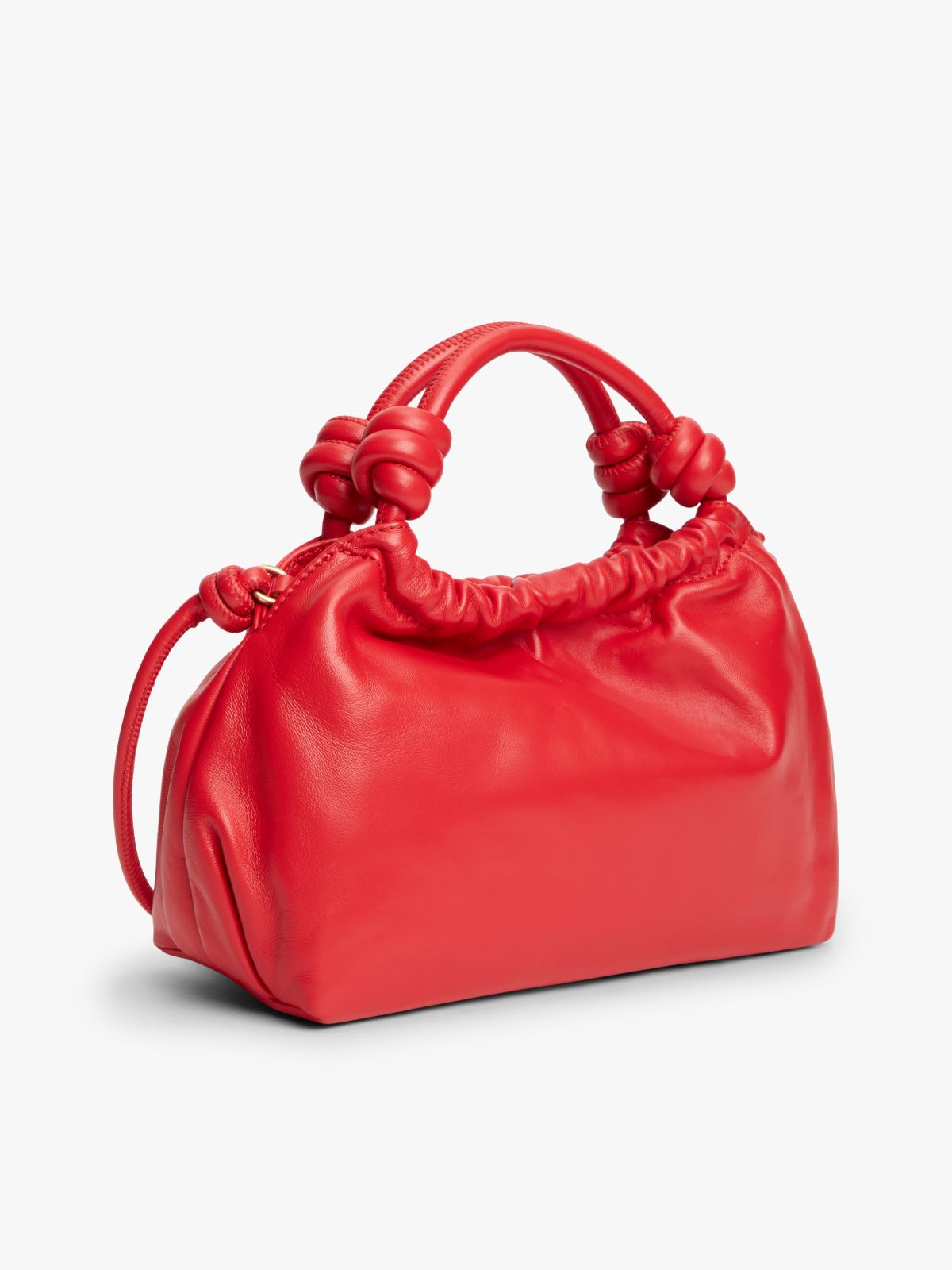 Soft Leather Crossbody Bag — Red