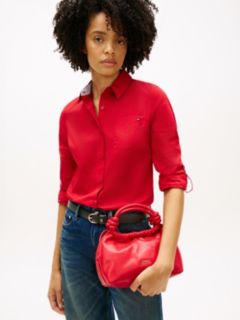Soft Leather Crossbody Bag — Red 5