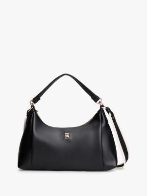 black essential crossbody shoulder bag for women tommy hilfiger