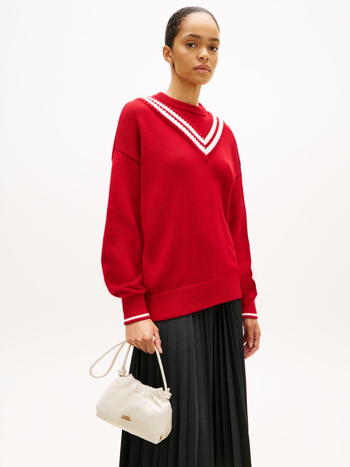 Soft Leather Crossbody Bag — Beige