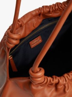 Soft Leather Hobo Bag — Brown 4