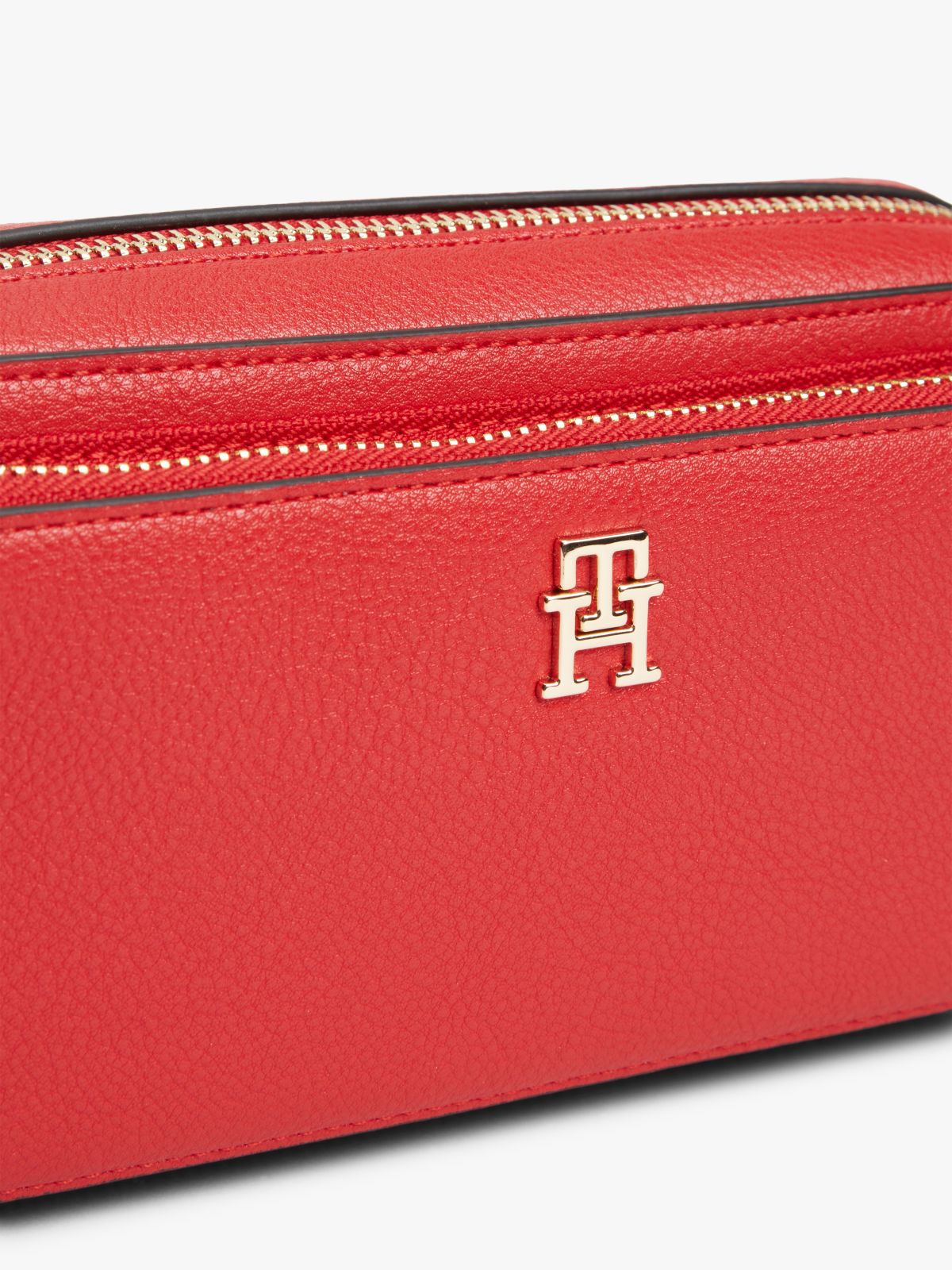 TH Monogram Crossbody Camera Bag — Red