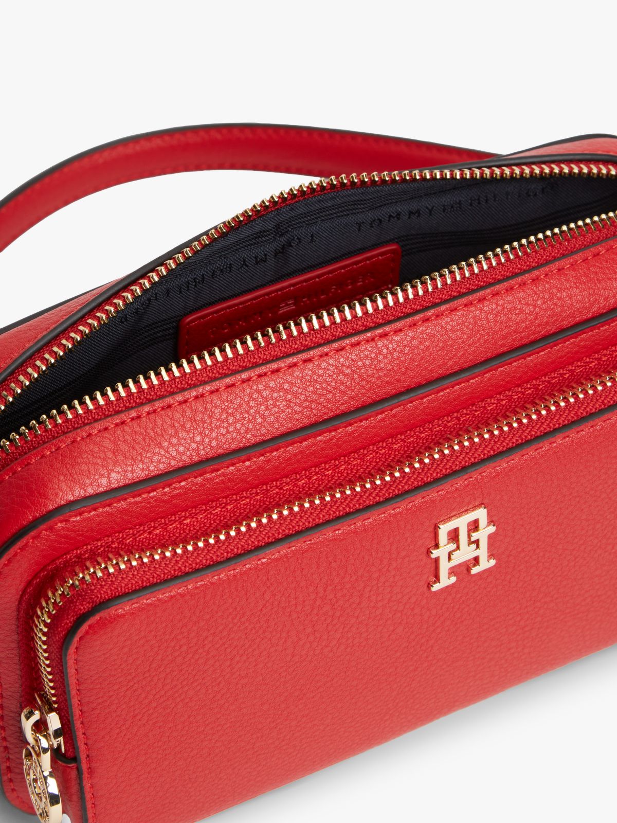 TH Monogram Crossbody Camera Bag — Red