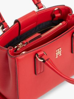 TH Monogram Crossbody Tote Bag — Red 4