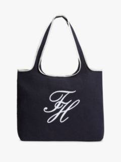 Canvas Beach Tote Bag With Pouch — Blue 1