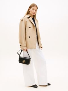 Logo Flap Leather Crossbody Bag — Black 5
