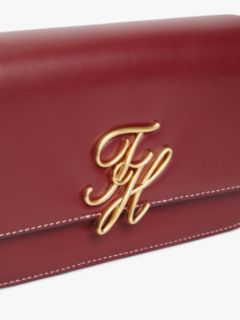 Logo Flap Leather Crossbody Bag — Brown 3