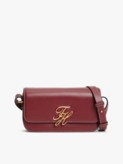 Logo Flap Leather Crossbody Bag — Brown 1