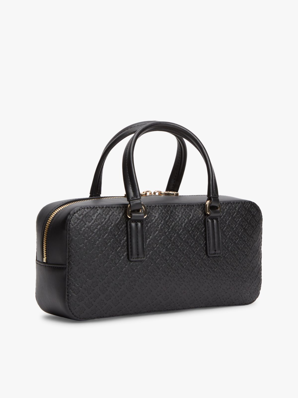 TH Monogram Crossbody Bag — Black