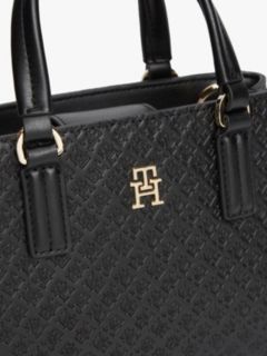 TH Monogram Crossbody Tote Bag — Black 3