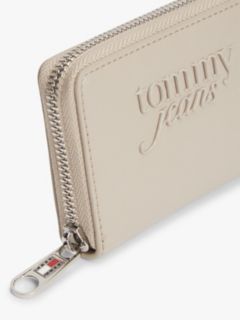 Essential Logo Zip-Around Wallet — Beige 3