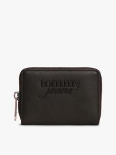 Essential Logo Zip-Around Wallet — Black 1