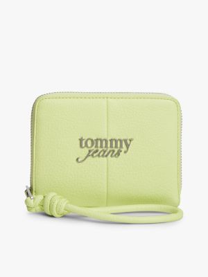 portafoglio con logo e manico a bracciale green da donne tommy jeans