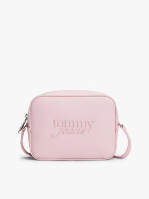 pink torebka essential z logo dla kobiety - tommy jeans