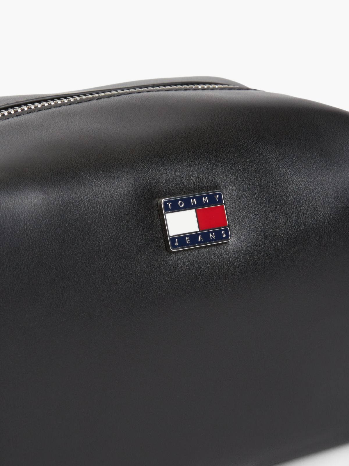 Logo Boxy Crossbody Camera Bag — Black
