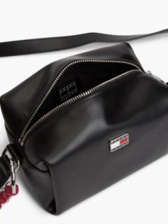 Logo Boxy Crossbody Camera Bag — Black 4