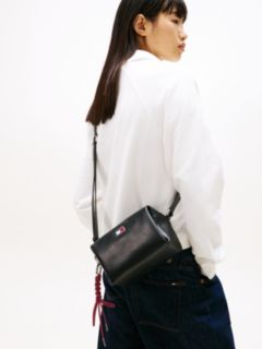 Logo Boxy Crossbody Camera Bag — Black 5