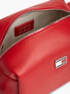 Logo Boxy Crossbody Camera Bag — Red 4