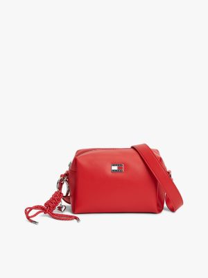 red logo boxy crossbody camera bag for women tommy jeans