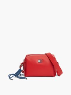 Logo Boxy Crossbody Camera Bag — Red 1