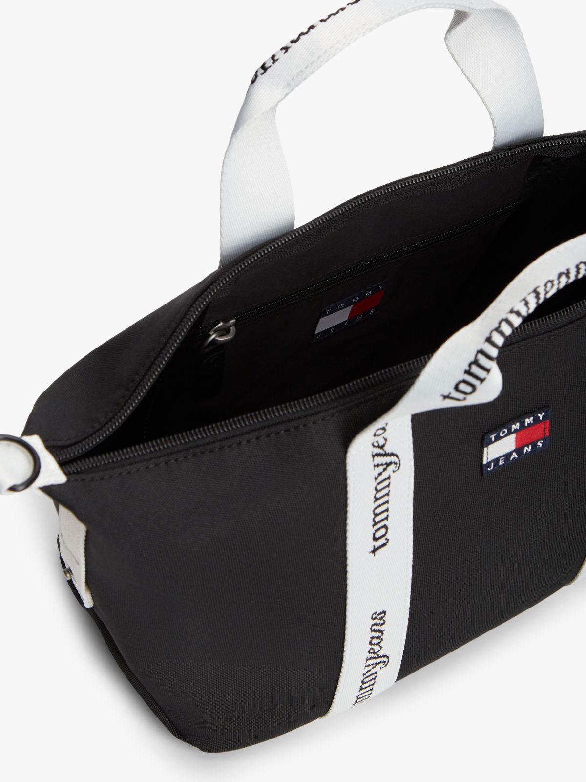 Essential Repeat Logo Crossbody Tote Bag — Black