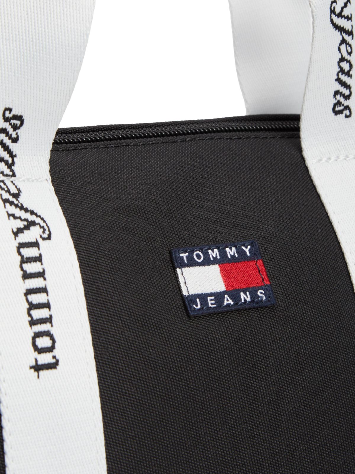 Essential Repeat Logo Crossbody Tote Bag — Black