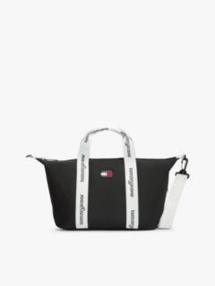 Essential Repeat Logo Crossbody Tote Bag — Black 1