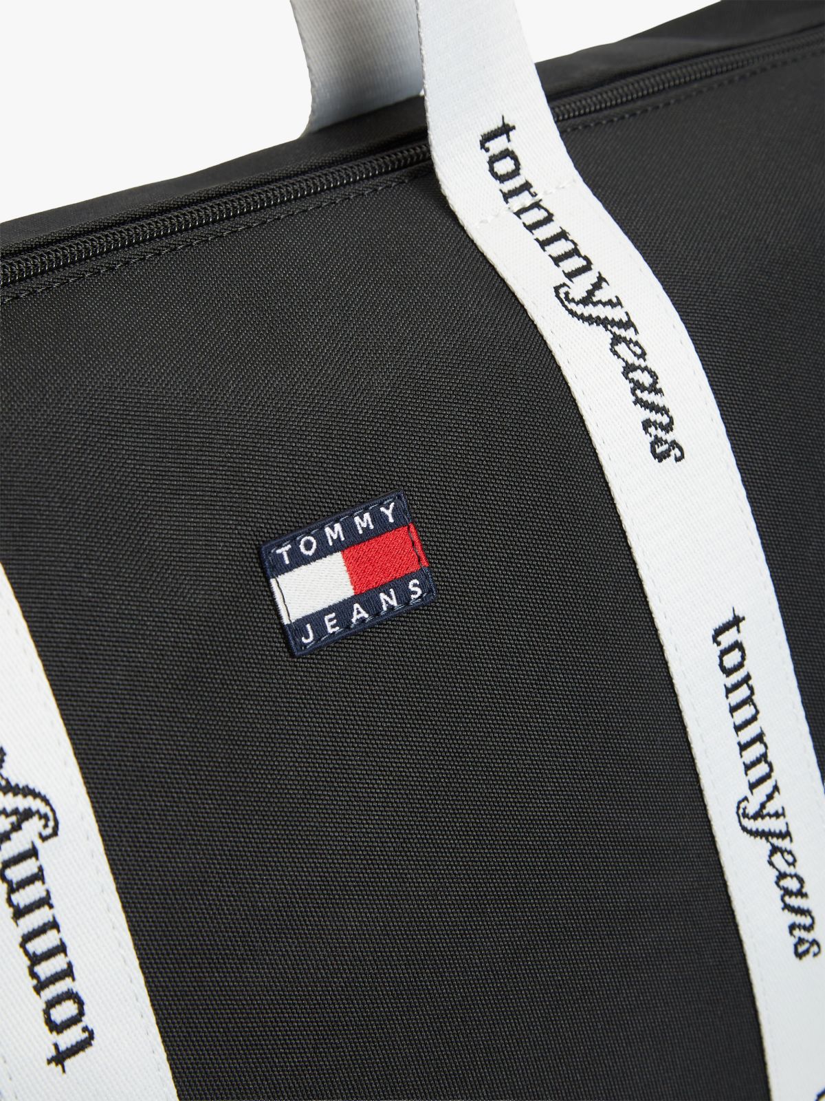 Essential Repeat Logo Tote Bag — Black