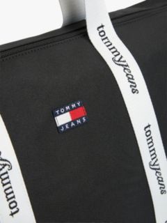 Essential Repeat Logo Tote Bag — Black 3