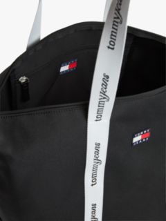 Essential Repeat Logo Tote Bag — Black 4