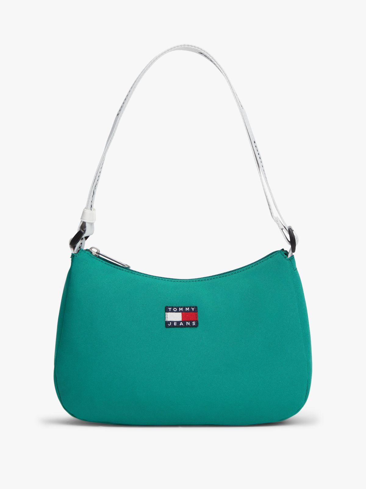 Essential Repeat Logo Shoulder Bag — Green