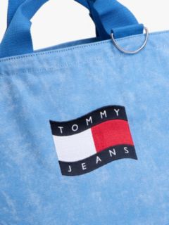 Wavy Flag Canvas Tote Bag — Blue 3