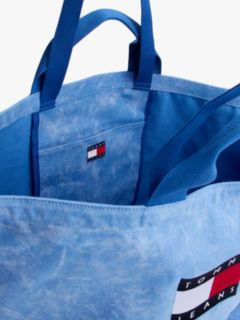 Wavy Flag Canvas Tote Bag — Blue 4