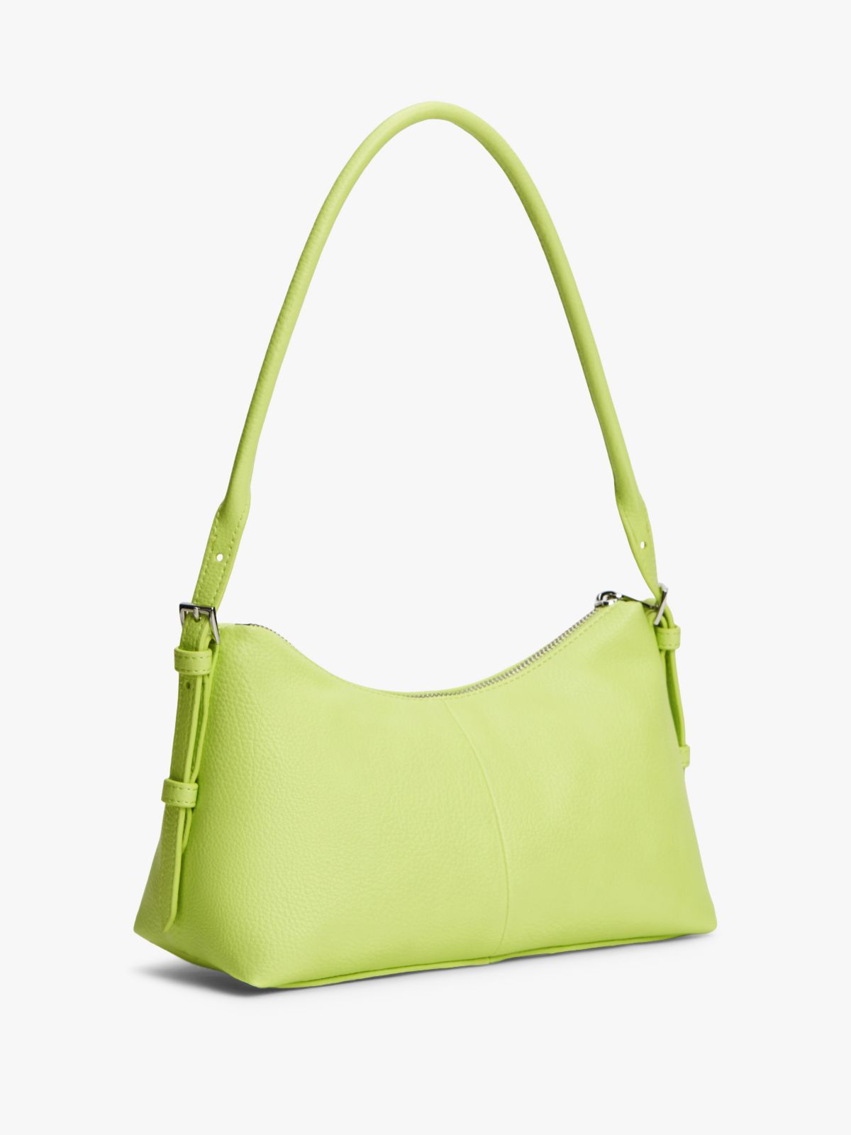 Metal Logo Shoulder Bag — Green