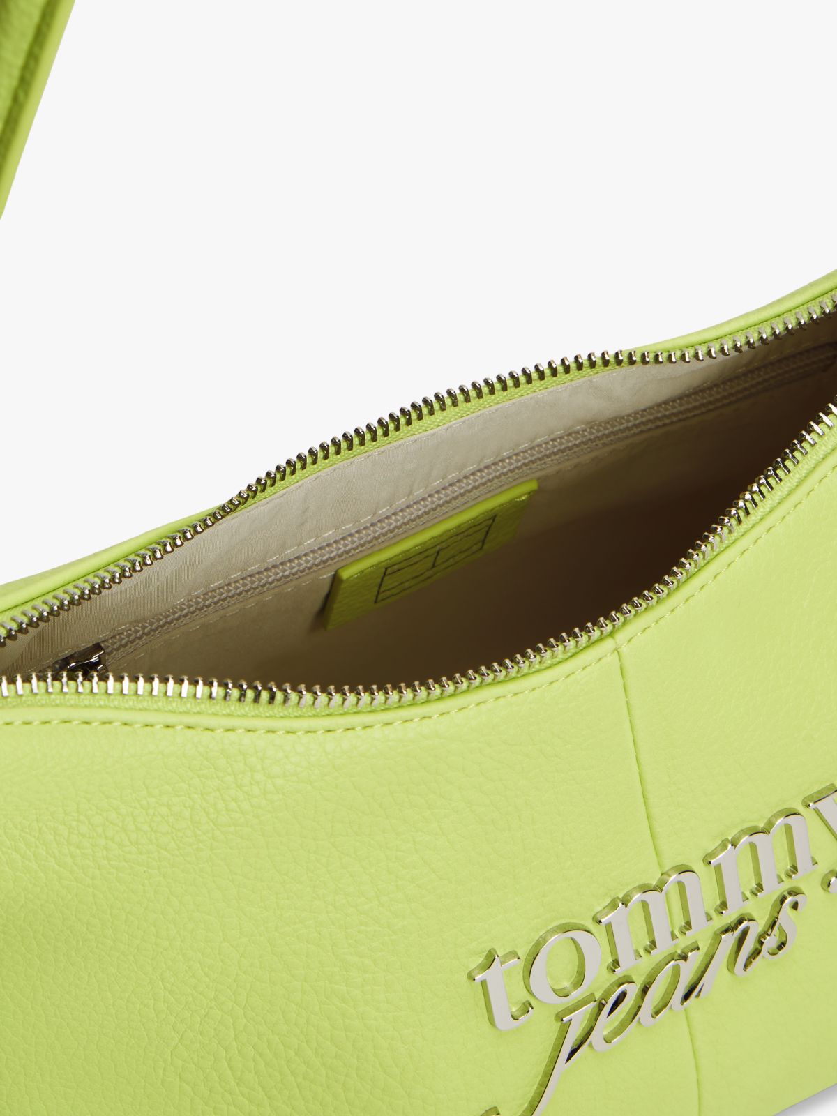 Metal Logo Shoulder Bag — Green