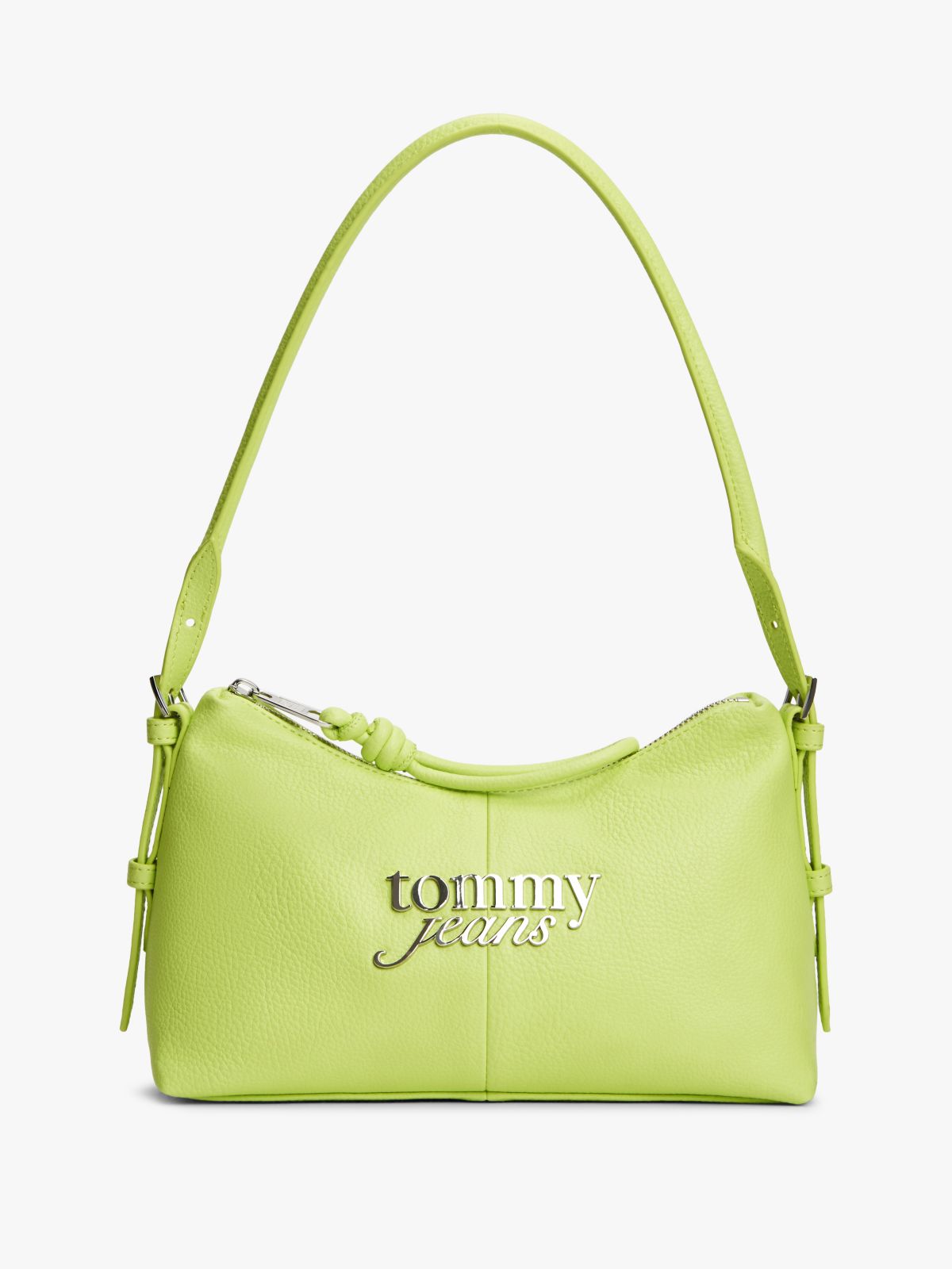Metal Logo Shoulder Bag — Green