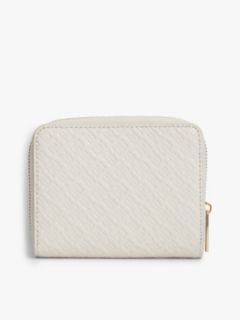 Hilfiger Icon Debossed Zip-Around Flap Wallet — Beige 2