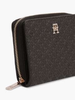 Hilfiger Icon Debossed Zip-Around Flap Wallet — Black 6