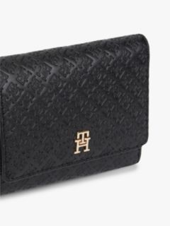 Hilfiger Icon Debossed Trifold Wallet — Black 3