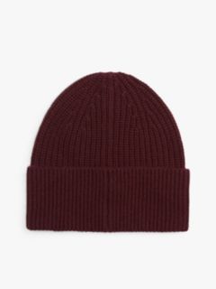 Cashmere Blend Logo Embroidery Beanie — Red 2