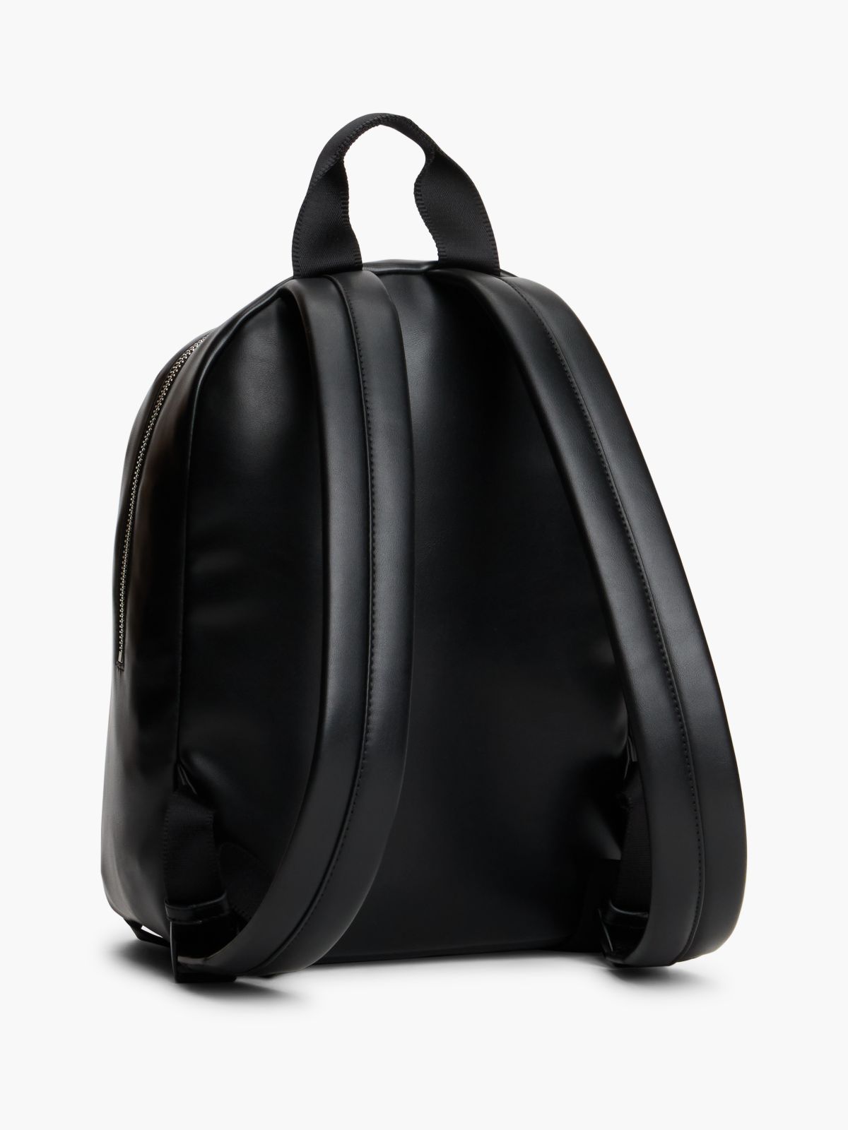 Logo Charm Dome Backpack — Black
