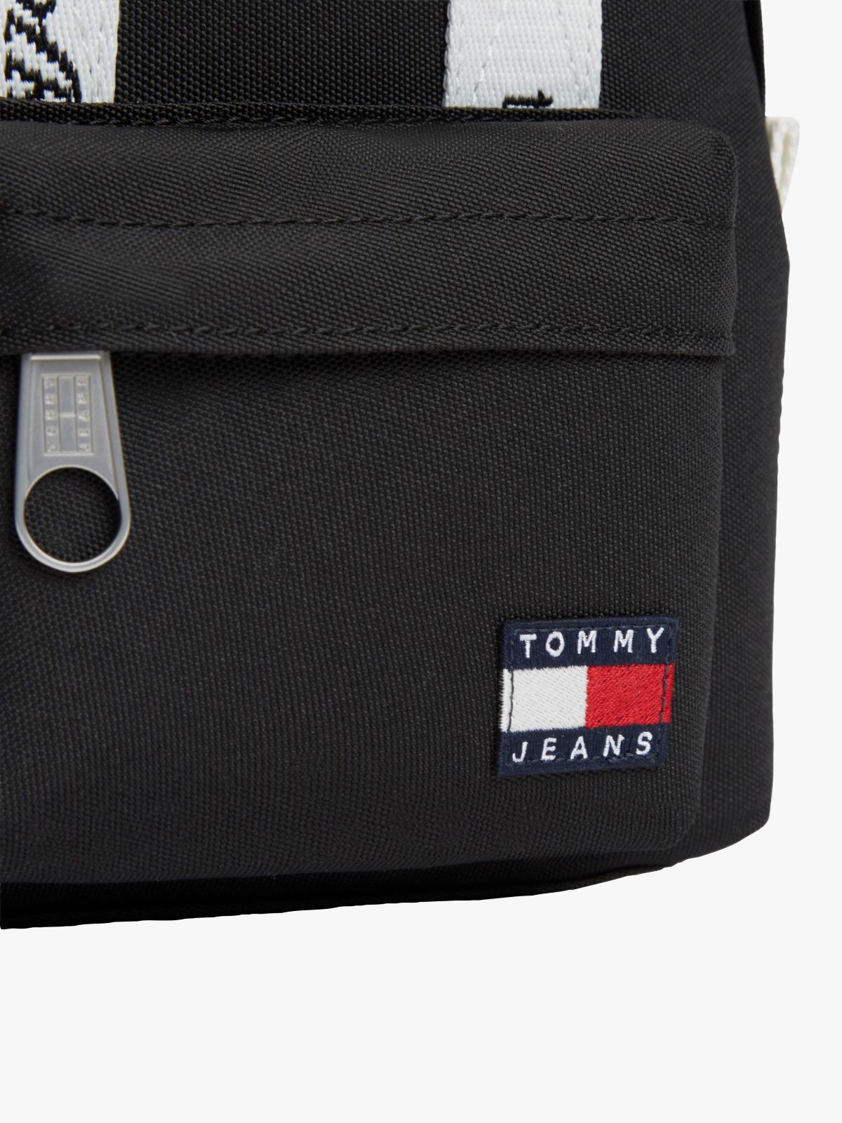Essential Repeat Logo Dome Backpack — Black