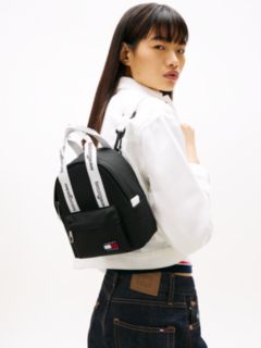 Essential Repeat Logo Dome Backpack — Black 5