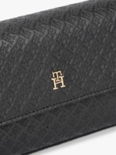 Hilfiger Icon Debossed Logo Flap Pouch — Black 3