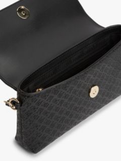 Hilfiger Icon Debossed Logo Flap Pouch — Black 4