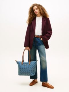 Flag Denim Tote Bag — Blue 5