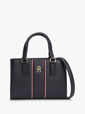 blue signature crossbody tote bag for women tommy hilfiger